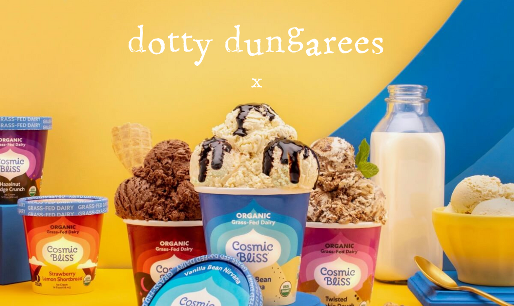 Dotty Dungarees x Cosmic Bliss Ice Cream
