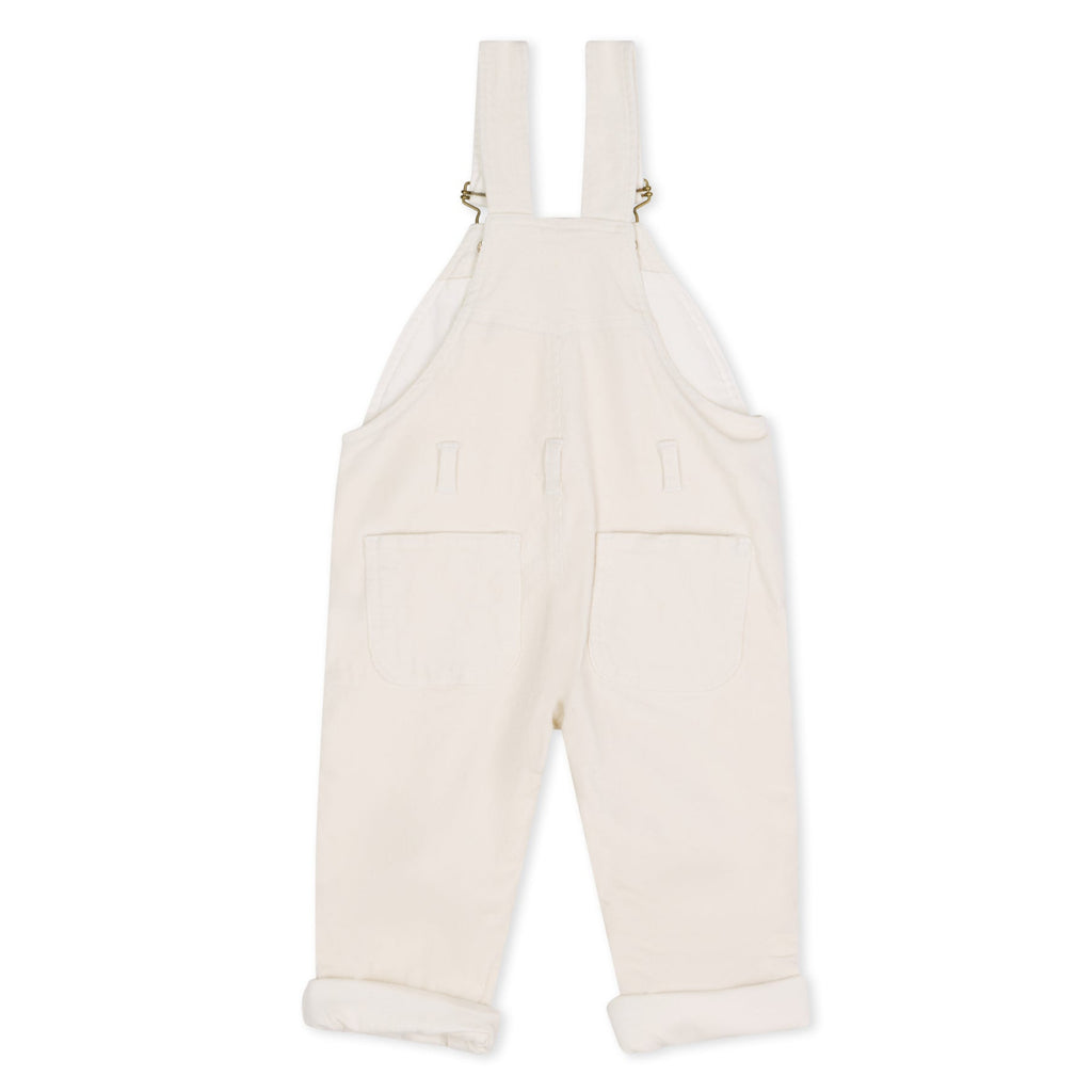 Cream Corduroy Overalls- Dotty Dungarees