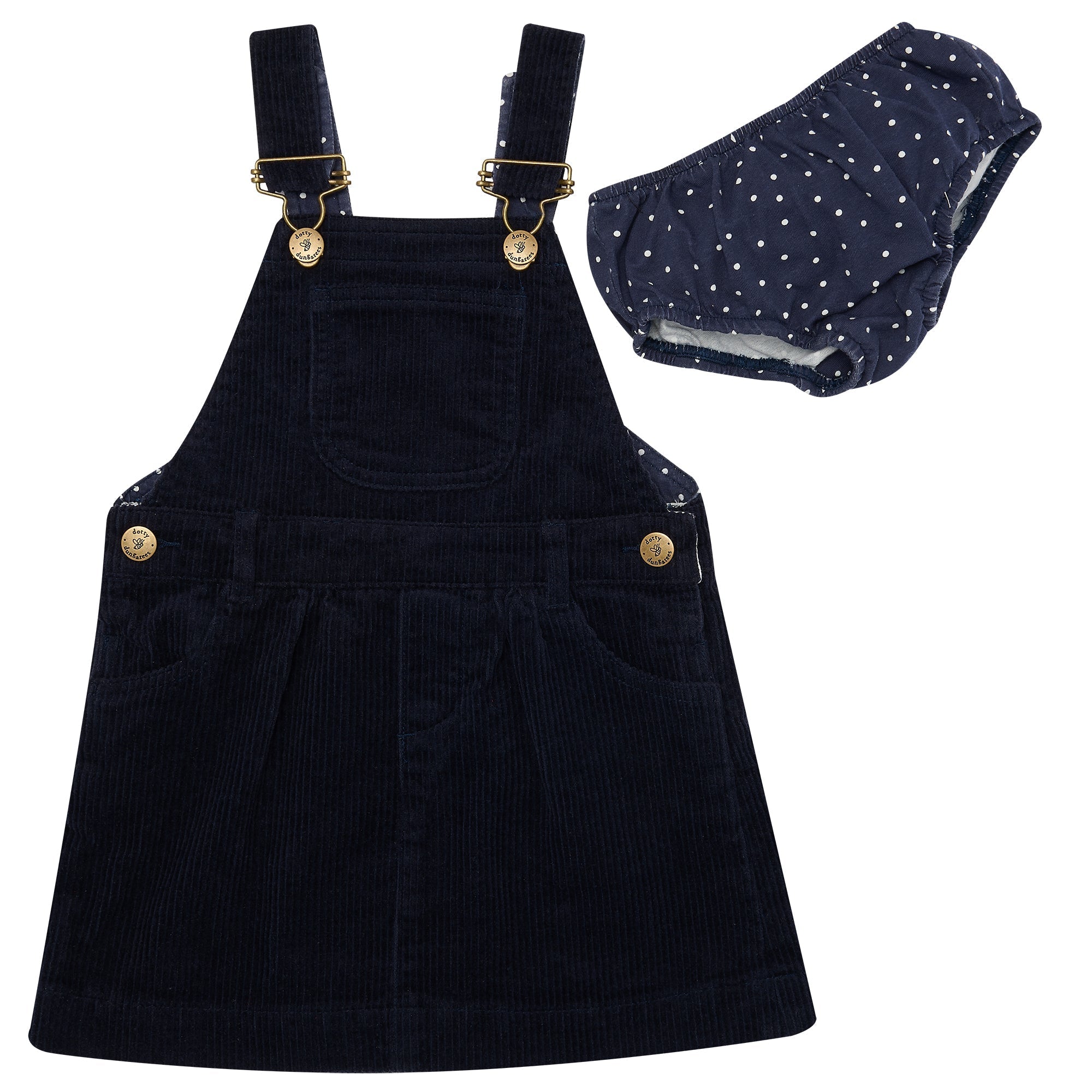 Apolina Kids Bobbie Linen Dungaree - Carnation