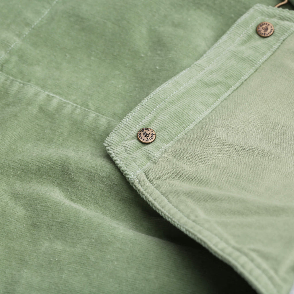 Green Corduroy Overall Dress - Dotty Dungarees