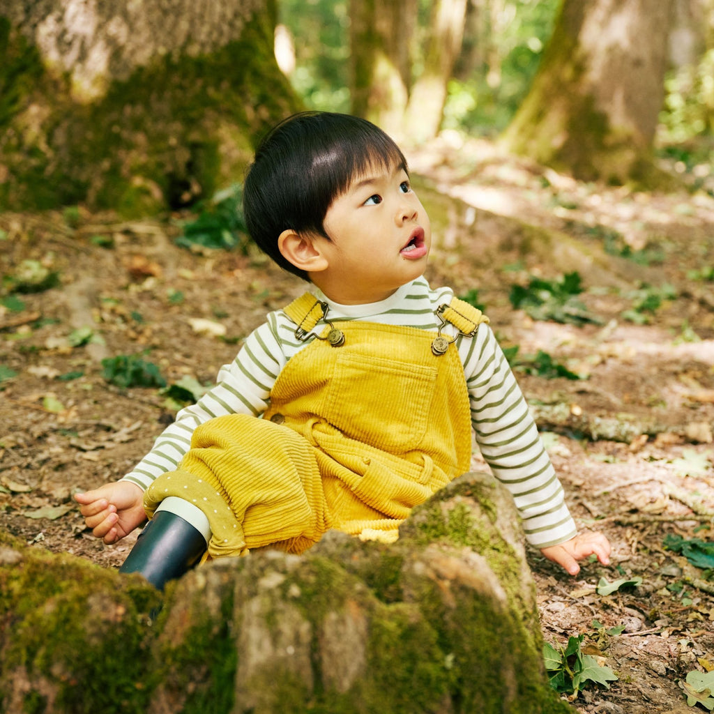 Ochre Chunky Cord Overalls - Dotty Dungarees Ltd