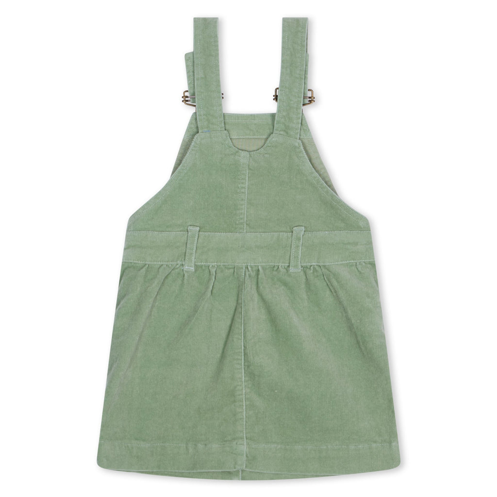 Green Corduroy Overall Dress - Dotty Dungarees
