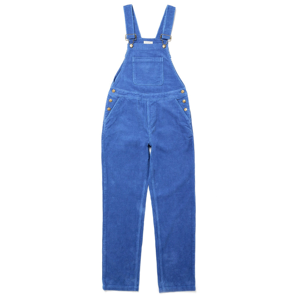 Adult Blue Chunky Cord Dungarees - Dotty Dungarees Ltd