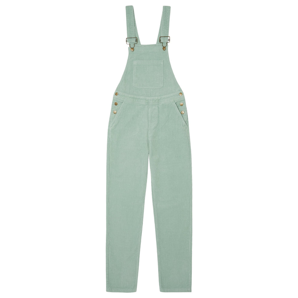 Adult Mint Chunky Cord Dungarees - Dotty Dungarees Ltd