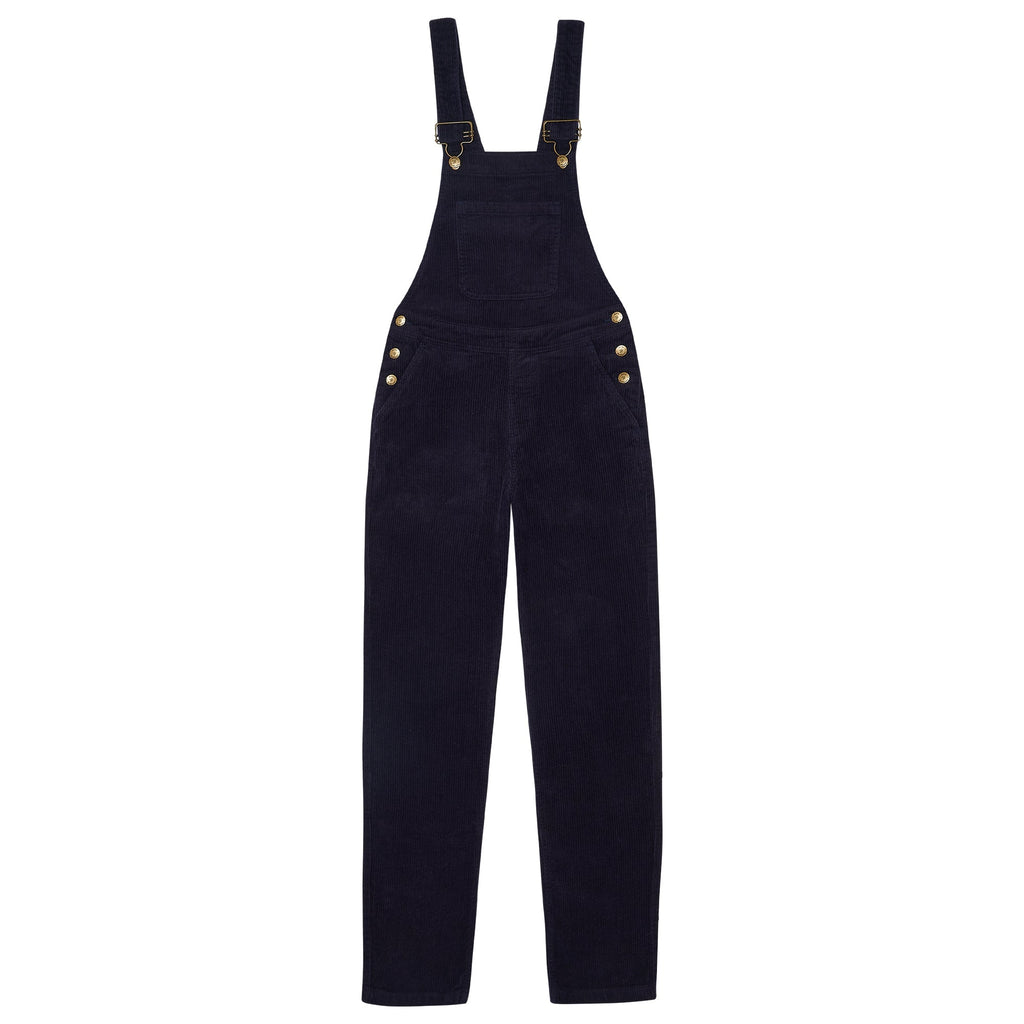 Adult Navy Chunky Cord Dungarees - Dotty Dungarees Ltd