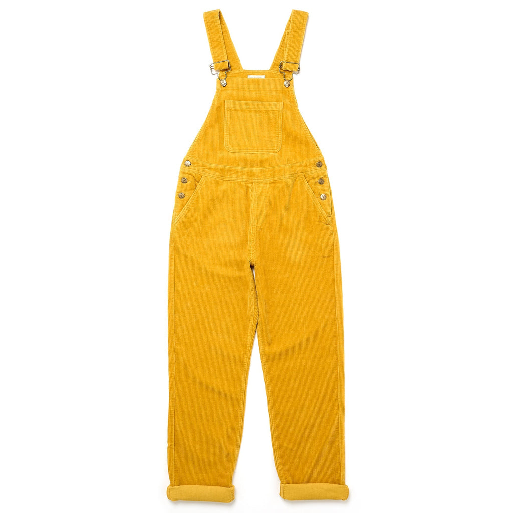 Adult Ochre Chunky Cord Dungarees - Dotty Dungarees Ltd