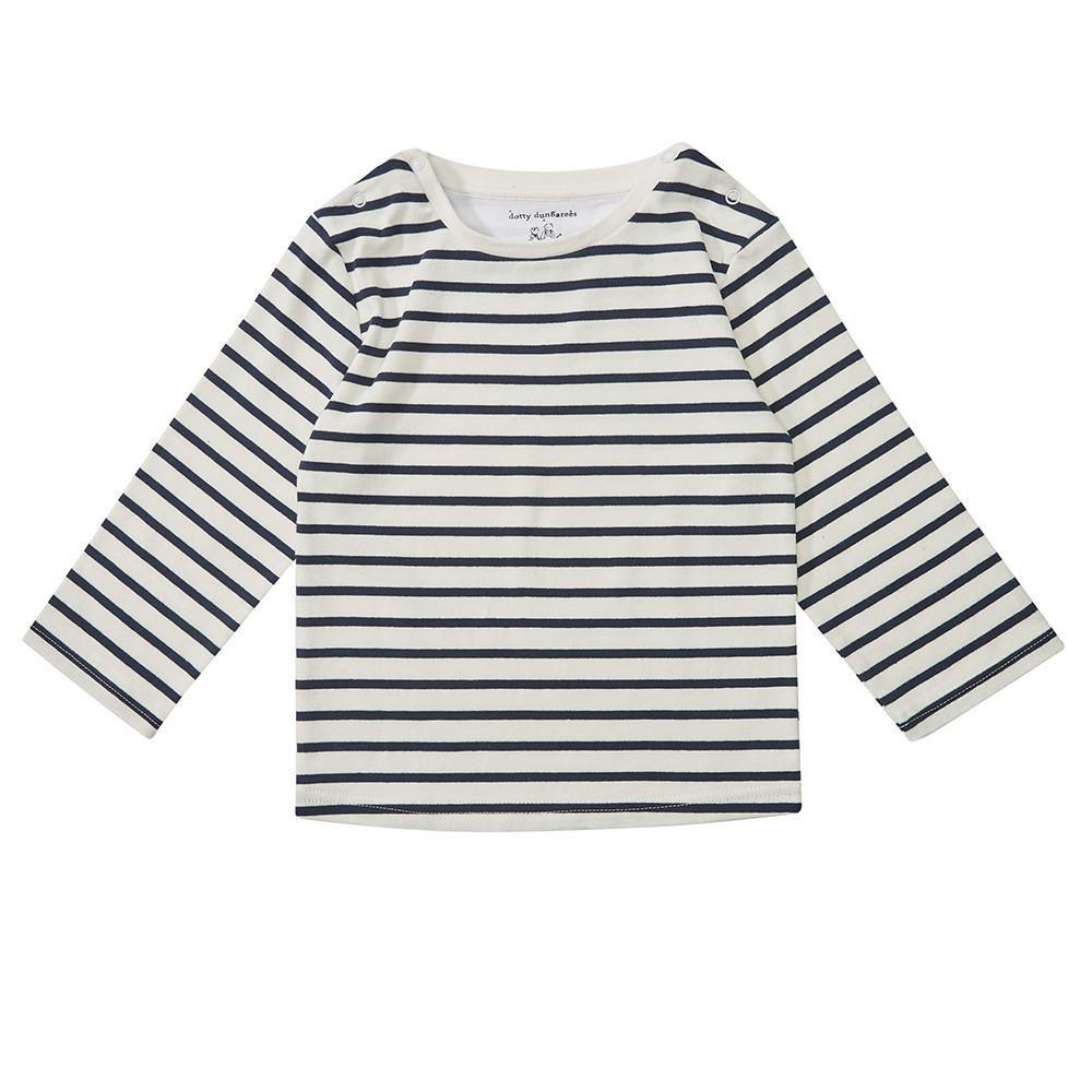 Navy Breton Stripe Top