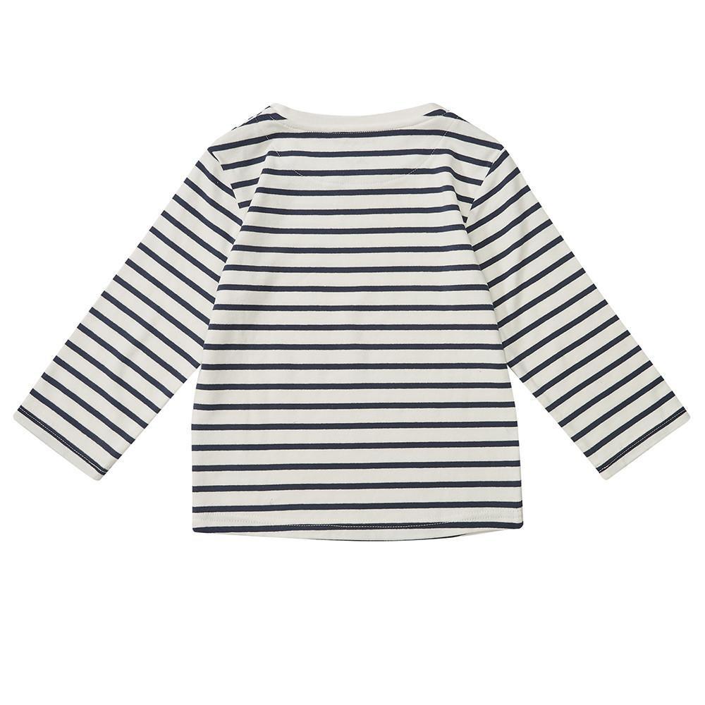 Navy Breton Stripe Top