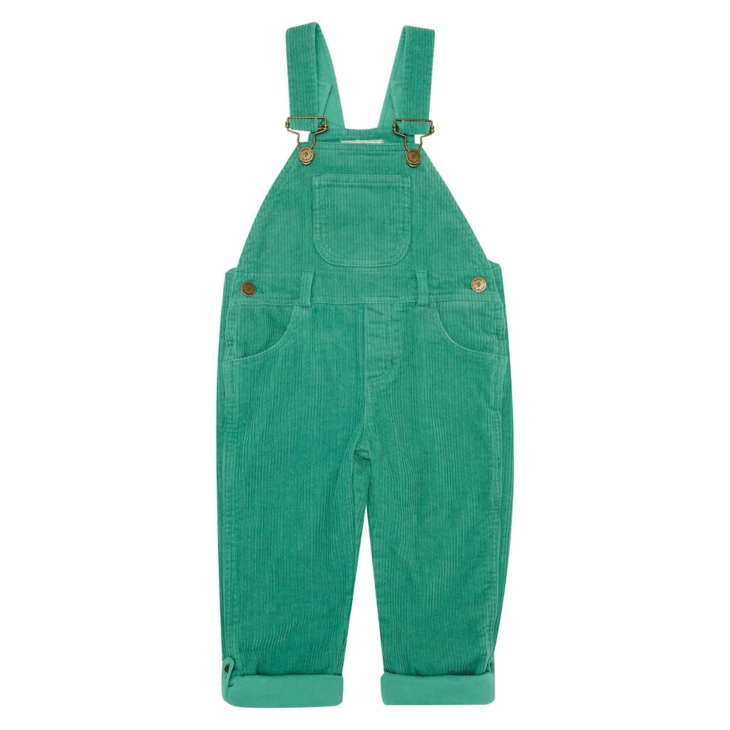 Emerald Chunky Cord Dungarees - Dotty Dungarees Ltd