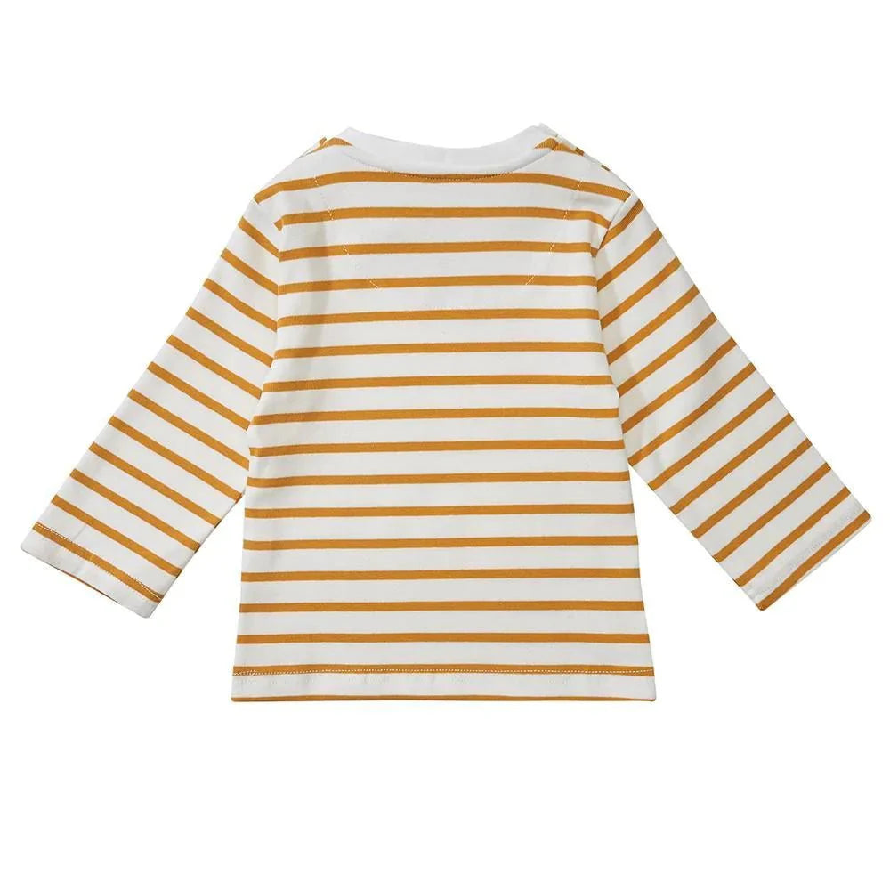 Ochre Breton Stripe Top - Dotty Dungarees Ltd