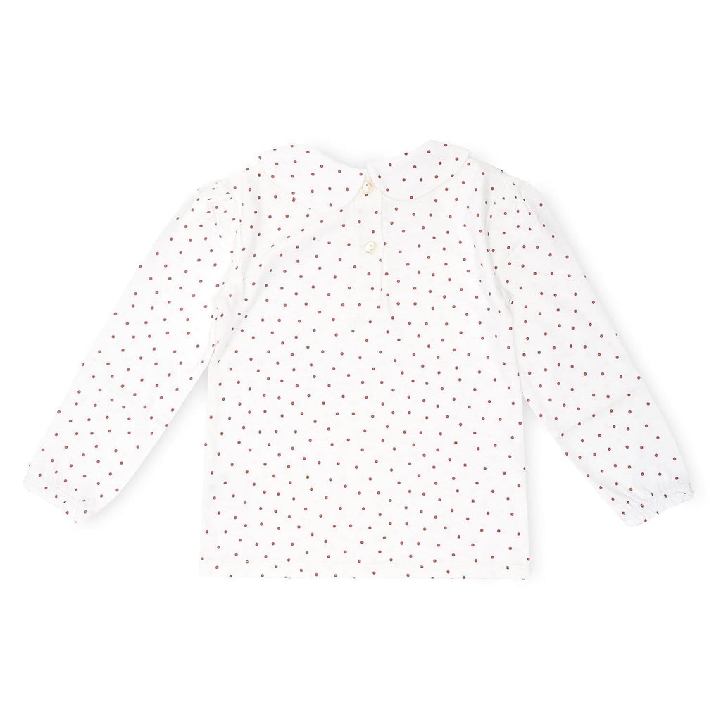 Peter Pan Collar - Red Dot - Dotty Dungarees Ltd