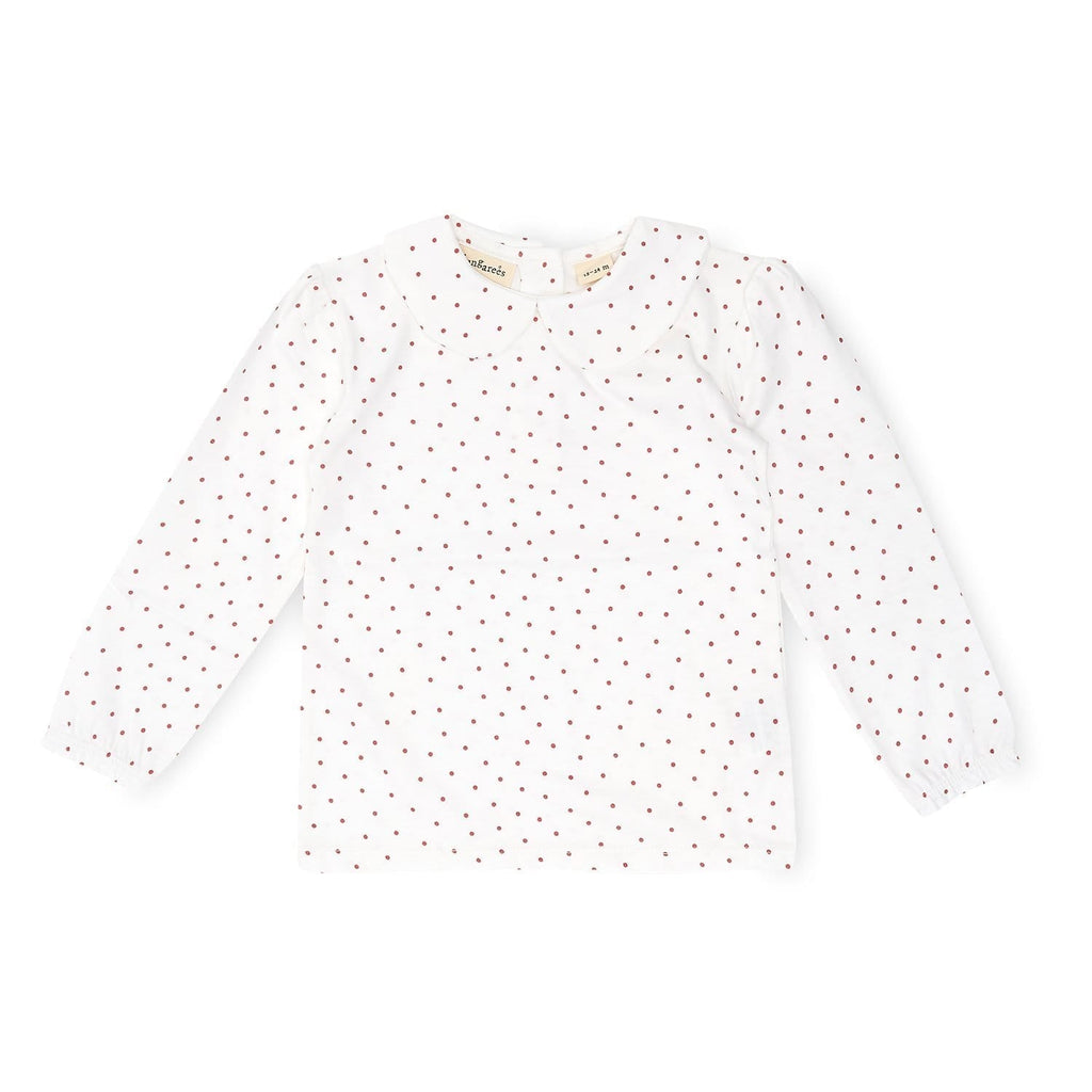 Peter Pan Collar - Red Dot - Dotty Dungarees Ltd