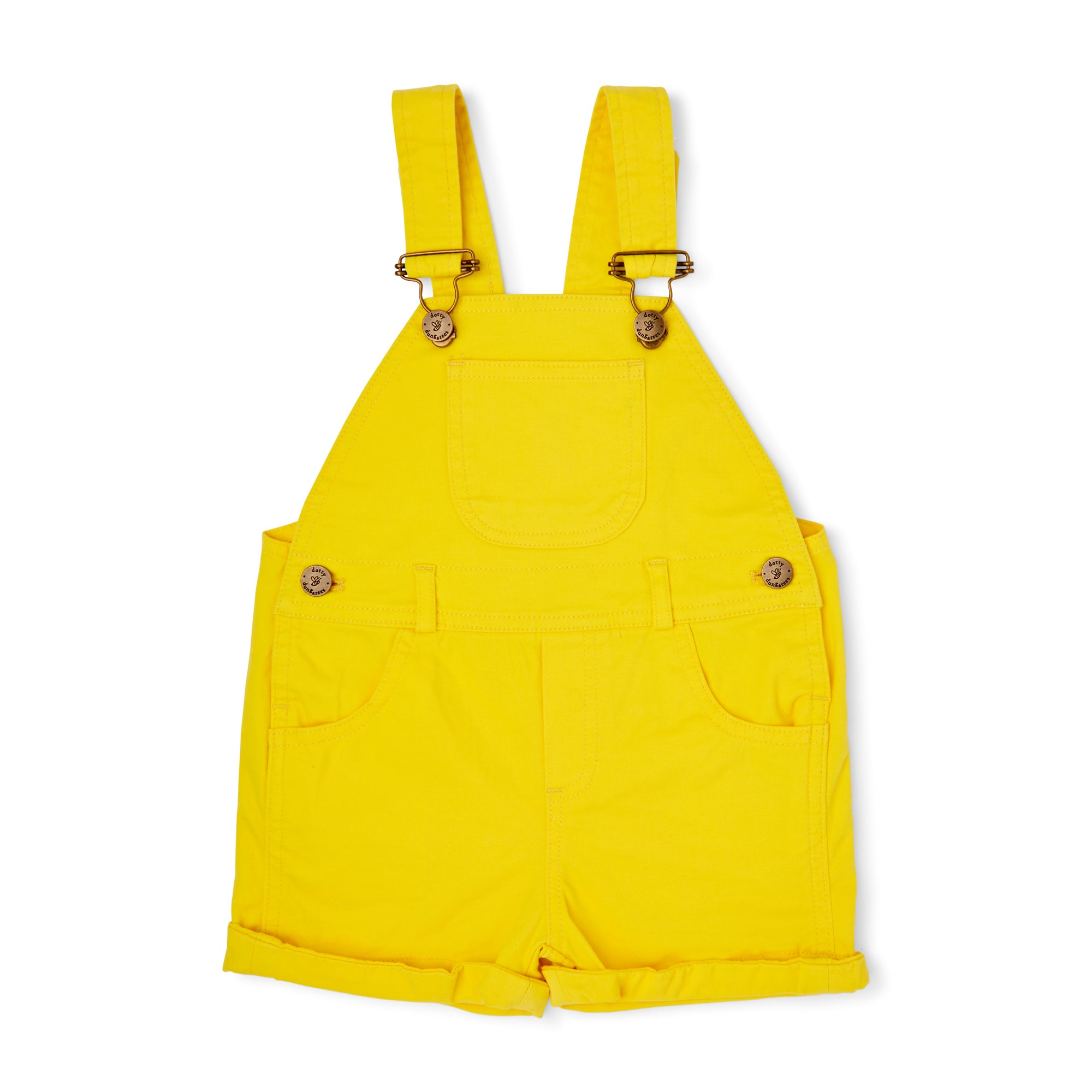 Mustard yellow dungarees on sale