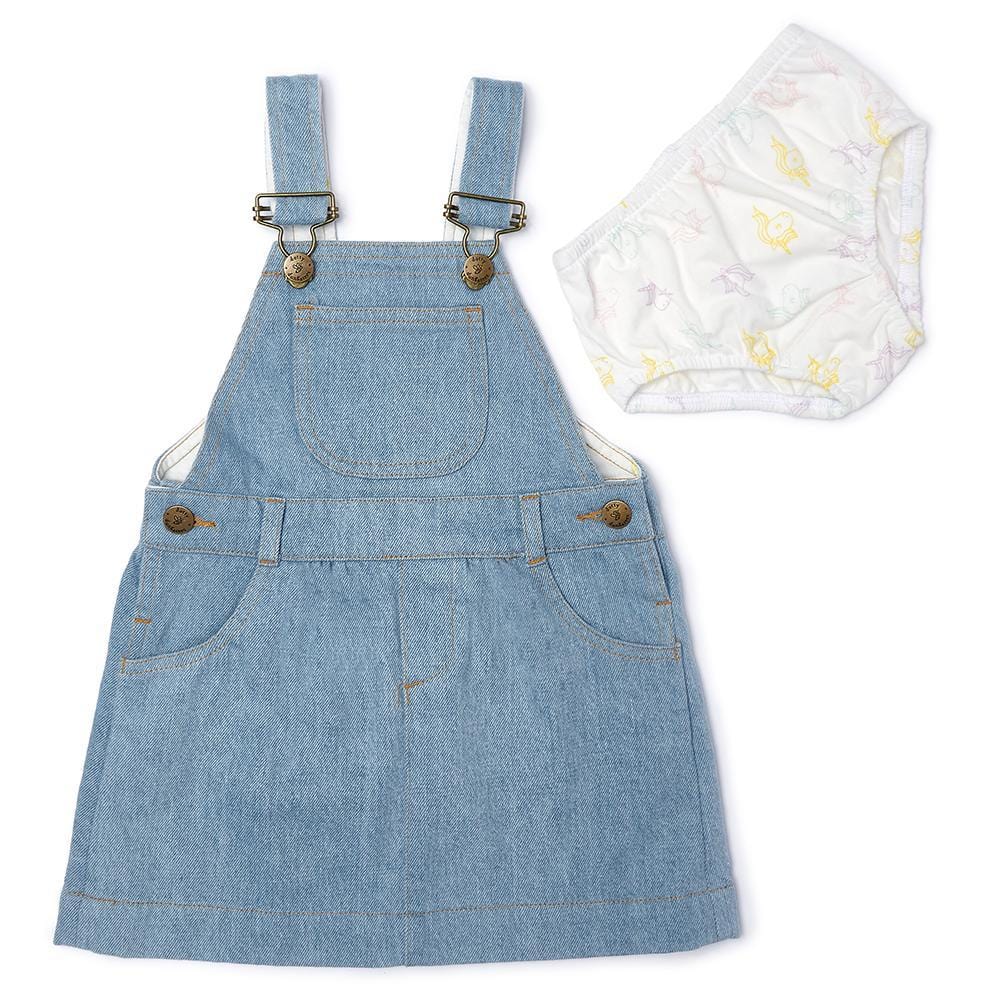 Pale Denim Unicorn Overall Dress – Dotty Dungarees (US)