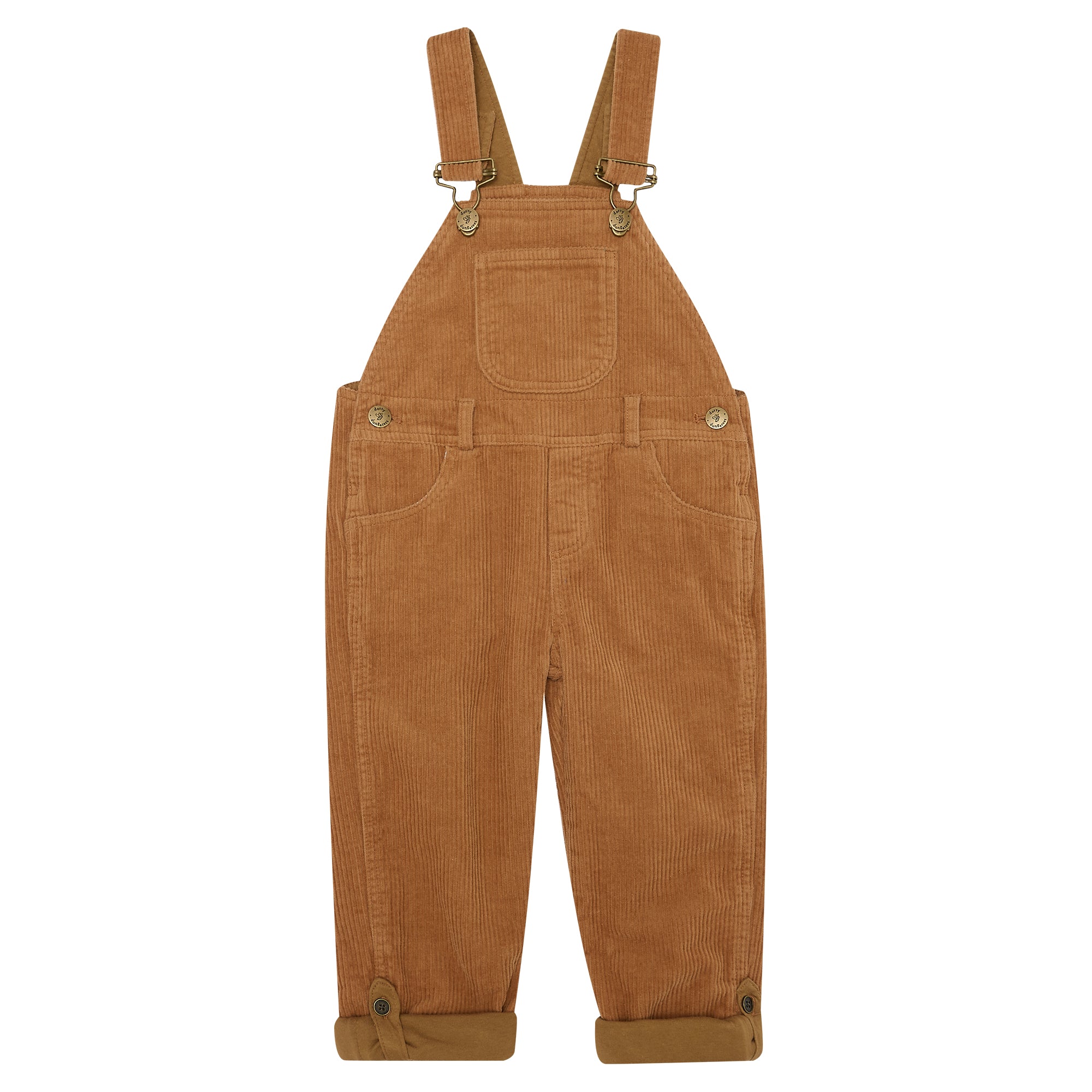 Fawn Chunky Cord Dungarees