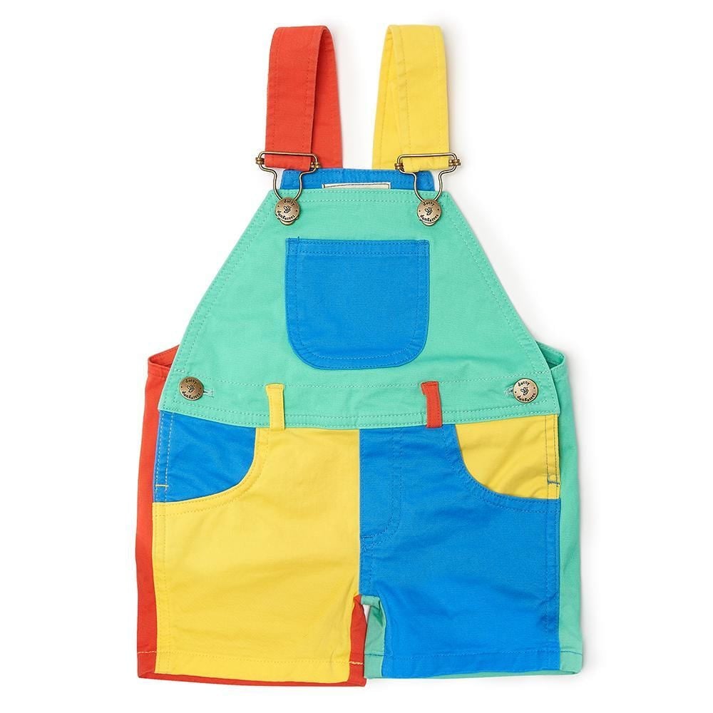 Colored overall shorts deals