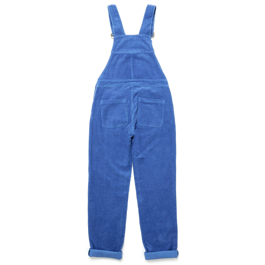 Adult Blue Chunky Cord Dungarees - Dotty Dungarees Ltd